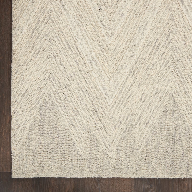 Nourison Interlock Contemporary Chevron Tufted Area Rug