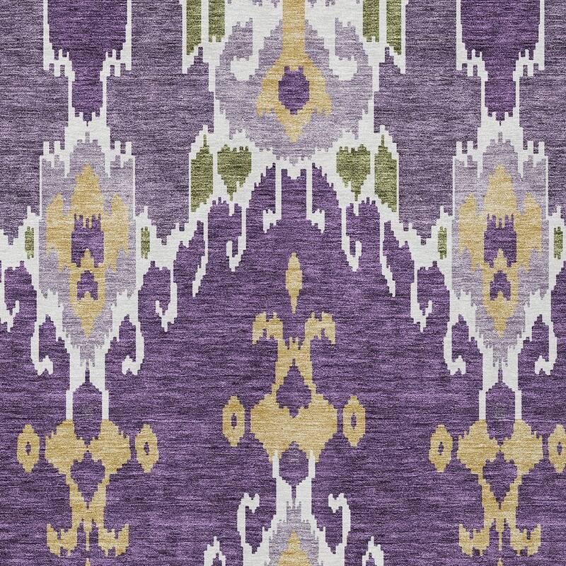 HomeRoots Ikat Transitional Rectangle Outdoor Rug