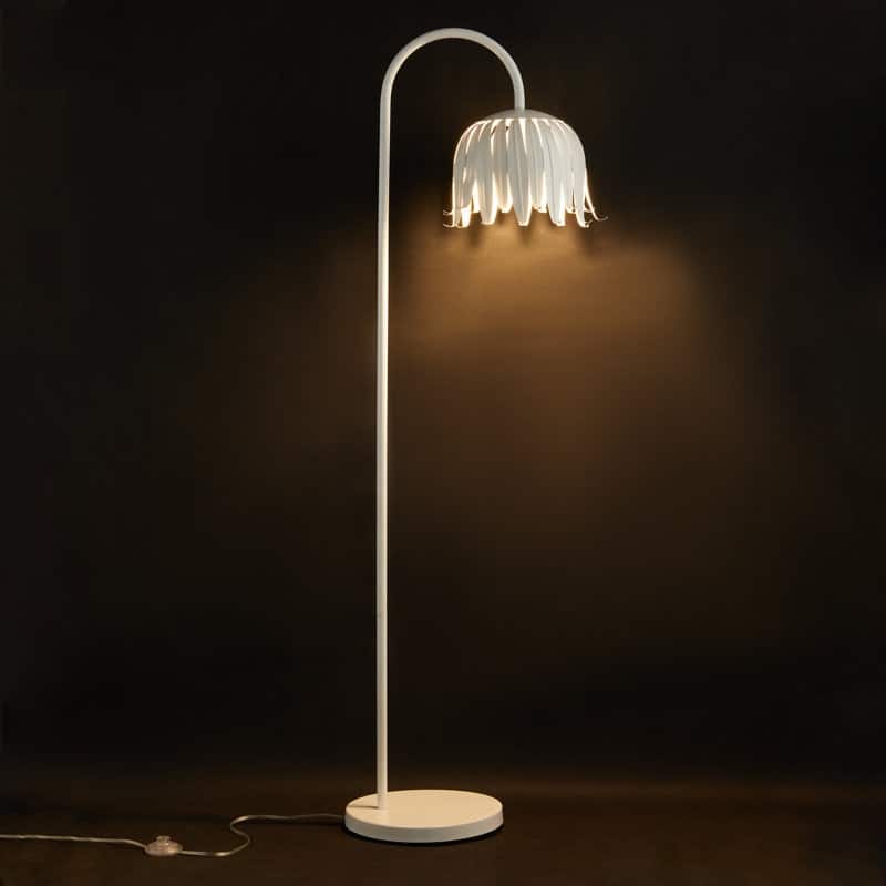 Acroma - 60.88" Arched Steel Dimmable Floor Lamp - N/A