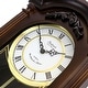 preview thumbnail 4 of 3, Bedford Clock Collection Noah 22 In Chestnut Wood Pendulum Wall Clock - 22 in