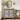 Floral Lattice Metal 2-Door Farmhouse Pine Wood Storage Cabinet - 31.9" H x 31.5" W x 15.7" D