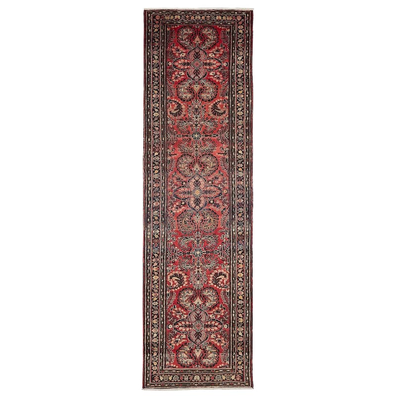 ECARPETGALLERY Hand-knotted Anadol Red Wool Rug - 3'10 x 14'3