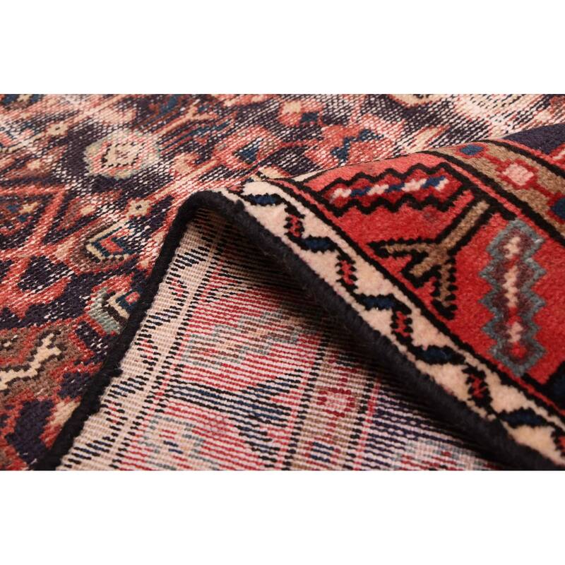 ECARPETGALLERY Hand-knotted Antalya Vintage Dark Navy Wool Rug - 3'9 x 11'7