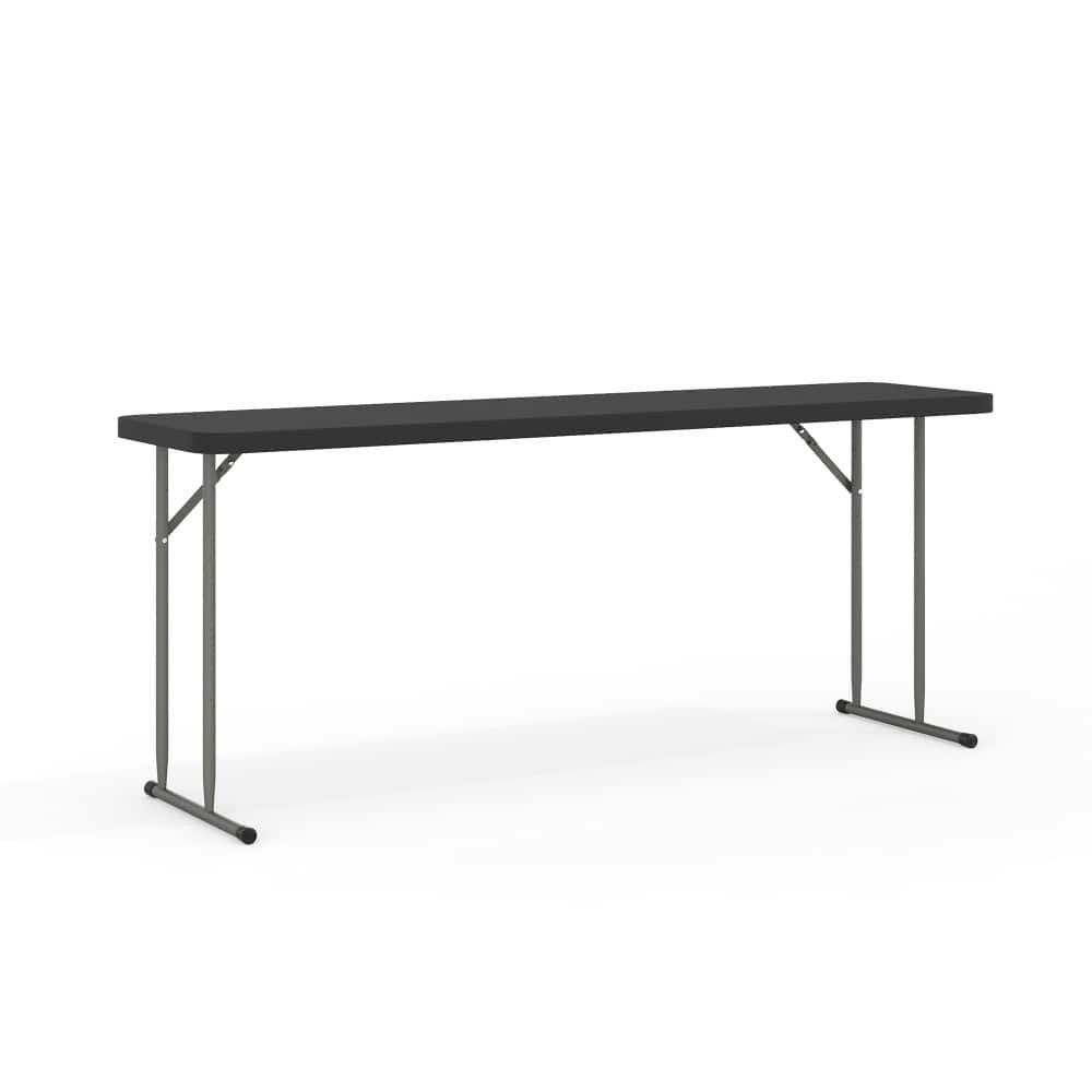 6-Foot Rectangular Granite White Plastic Folding Training Table