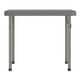 preview thumbnail 10 of 22, Indoor/Outdoor Kids Bi-Fold Plastic Folding Table - 24x24 - 23.5"W x 23.5"D x 19"H