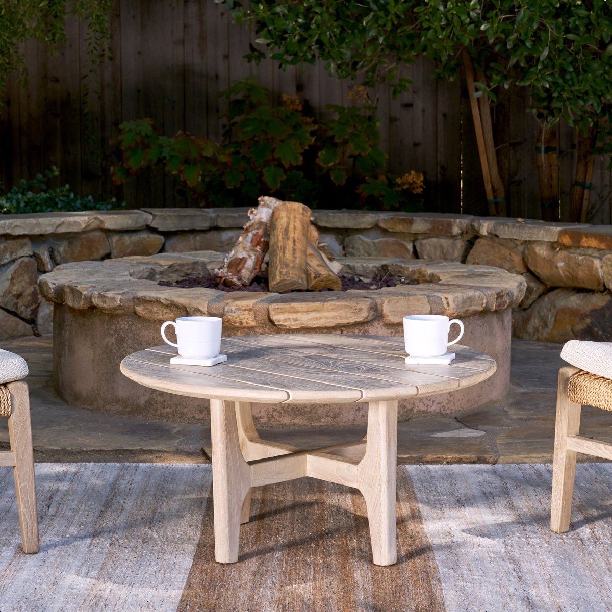 Montford teak store coffee table