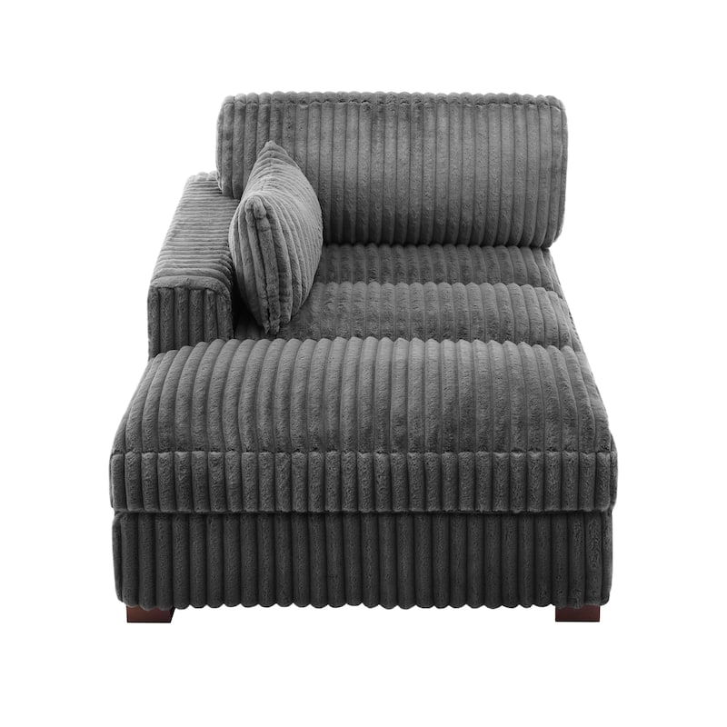 Oversized L-Shape Upholstered Chaise Lounge Sofa Couch