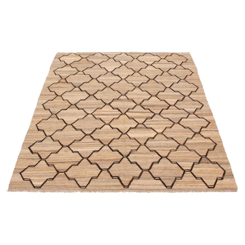 Sivas Khaki Kilim 6'3" x 7'10" - 6'3 x 7'10