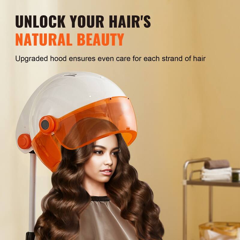 Salon-Grade Hair Dryer, 1875W Powerful Stand Dryer, Adjustable Timer & 3 Heat/Speed Options, Mobile Base