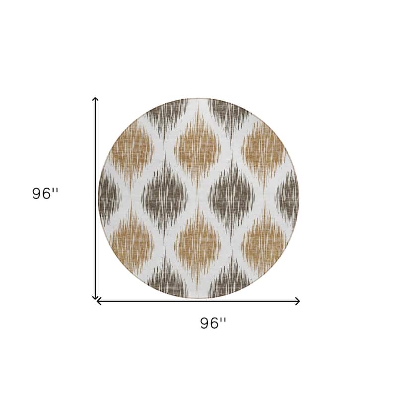 HomeRoots Ikat Transitional Rectangle Outdoor Rug