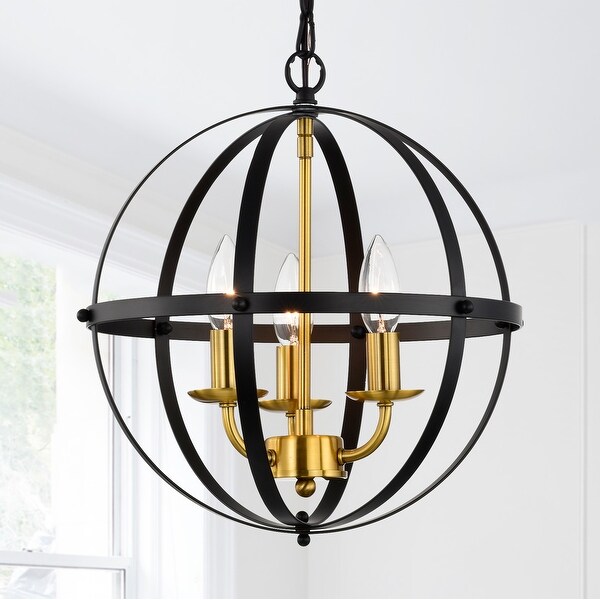 Black and gold orb chandelier hot sale