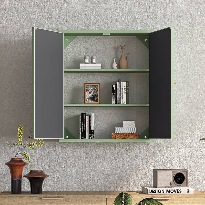 Two Door Wall with Mirror, Threelevel Entrance Storage Space