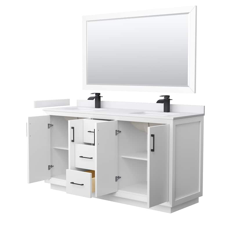 Wyndham Collection WCF414166D-VCA-UNSM58 Strada 66" Free Standing