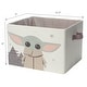preview thumbnail 3 of 3, Lambs & Ivy Star Wars Grogu/Baby Yoda Foldable/Collapsible Storage Bin/Basket