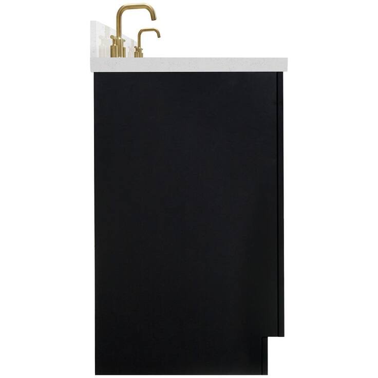 Ariel T060DCQRVO Hepburn 60" Free Standing Double Basin Vanity Set