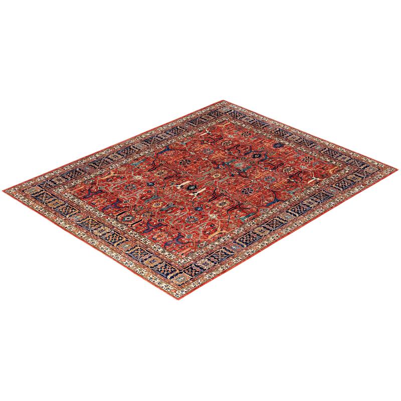 Serapi One-of-a-Kind Hand-Knotted Area Rug - Red - 7' 10" x 9' 10"