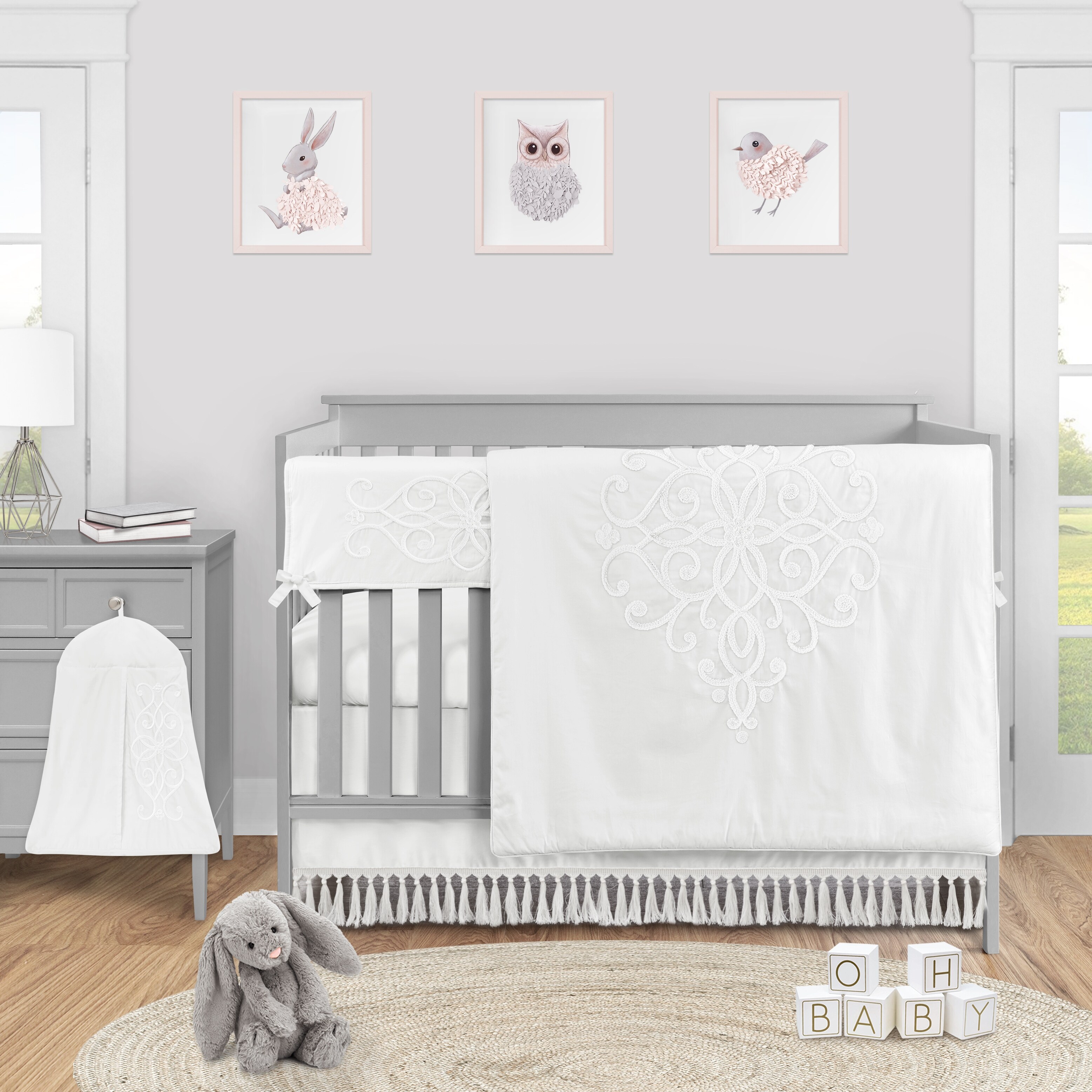 Shabby chic crib on sale