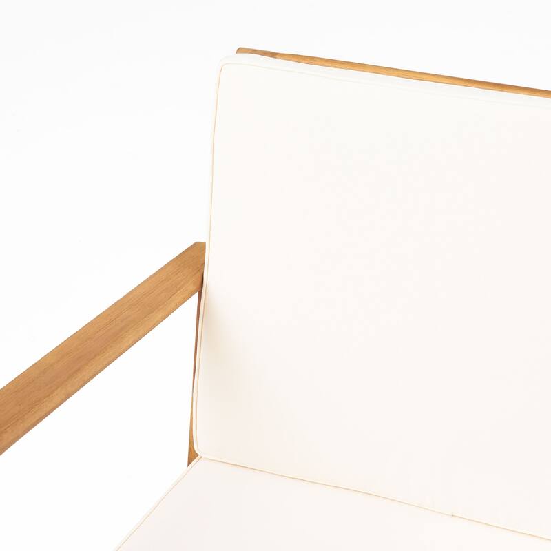 Exquisite Acacia Wood Club Chair and Table Set for Stylish Outdoor Spaces