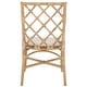preview thumbnail 6 of 12, SAFAVIEH Haru Rattan Dining Chair Set of 2, Fully Assembled - 23"W x 19"D x 37"H