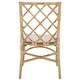 preview thumbnail 7 of 10, SAFAVIEH Home Haru Rattan Dining Chair - 23"W x 19"D x 37"H