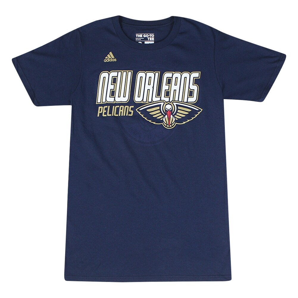 Shop Adidas Nba New Orleans Pelicans Basketball Team Logo Men S Blue T Shirt Overstock 17066669