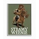 Stupell Steamy Weenie Funny Steam Punk Dog Pet Design Framed Wall Art ...