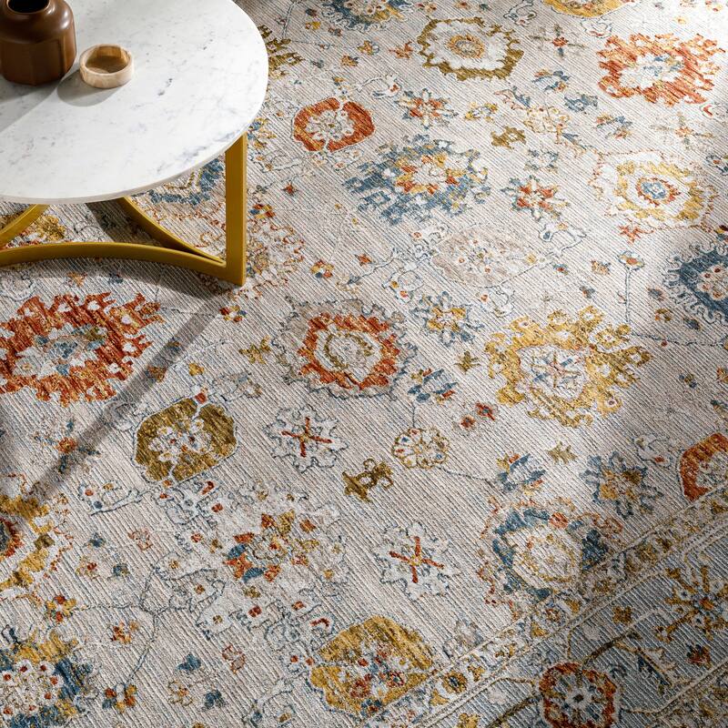 Livabliss Traditional Reina Medallion Area Rug