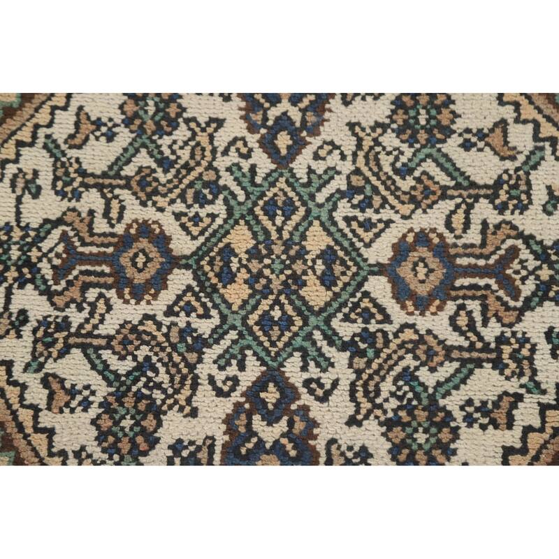 Hand Knotted Oriental 100% Wool Carpet Traditional Medallion Peach Hamedan Area Rug - 12' 11'' X 10' 0''