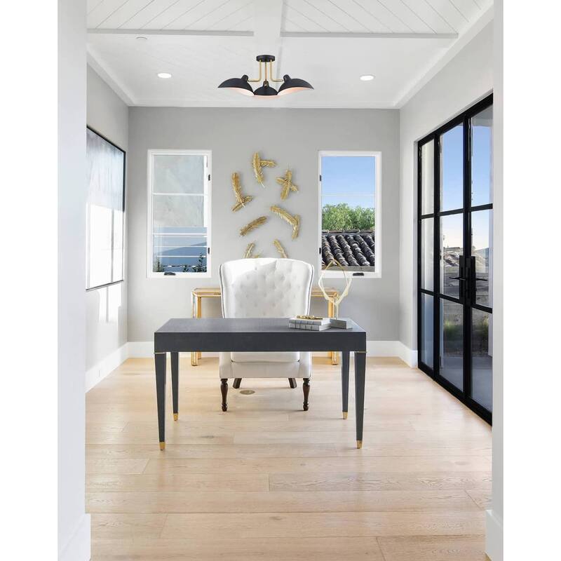 Symi Farmhouse Multi-Directional Ceiling Spot Light Matte Black - Black & Brass
