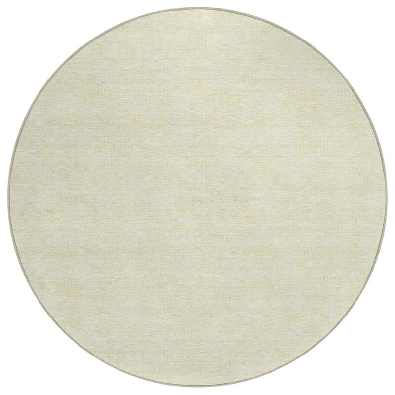 Machine Washable Indoor/ Outdoor Solid Causal Chantille Rug