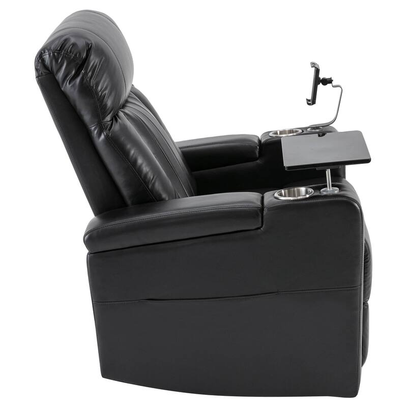 Premium Power Recliner with Storage Arms