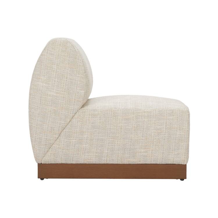 Christy Armless Chair Beige