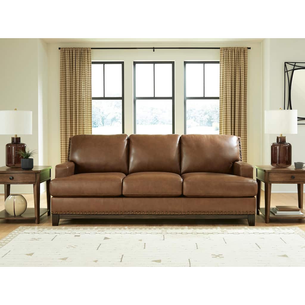 Signature Design by Ashley Brendola Brown Sofa - 90" W x 41" D x 40" H