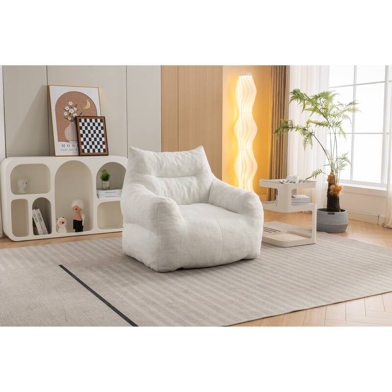 Modern 37" Upholstered Chaise Loungel Chair with High Quality Memory Sponge Filled