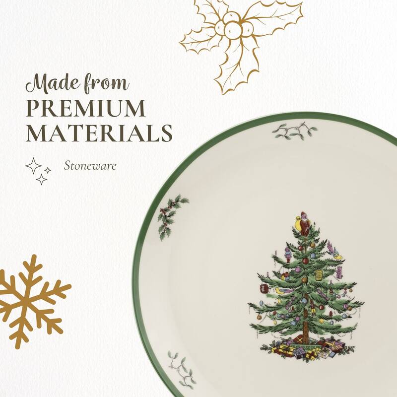 Spode Christmas Tree Round Platter - 14" D