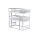 preview thumbnail 29 of 30, Triple Rubber Wood Detachable Bunk Bed with Ladders and Guardrails,Twin Size