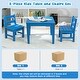 preview thumbnail 21 of 38, Costway 3PCS Kids Table & 2 Chairs Set Outdoor Heavy-Duty All-Weather - See Details