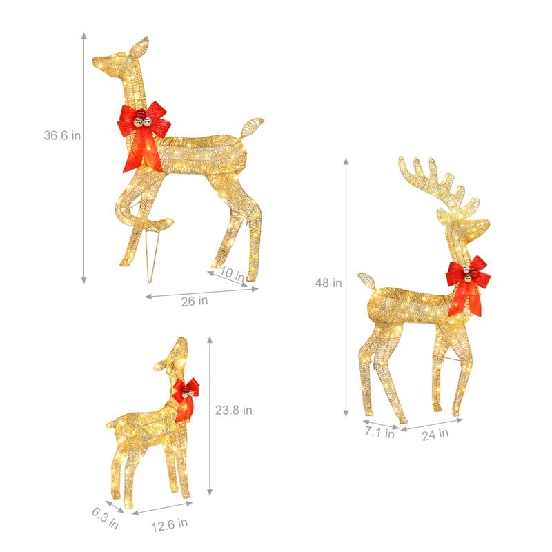 Courtyard Family Elk Decoration
