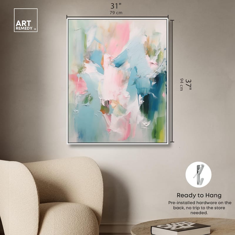 Neon Breeze II Canvas by Art Remedy