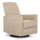 preview thumbnail 7 of 23, Evolur Harlow Deluxe Upholstered Plush Seating Glide Rocker Tan