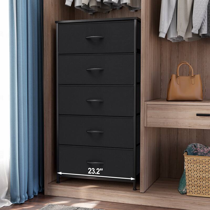5 Drawers Vertical Dresser Storage Tower Organizer Unit for Bedroom