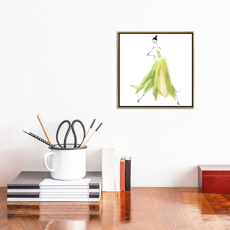 iCanvas "Corn" by Gretchen Roehrs Framed Canvas Print