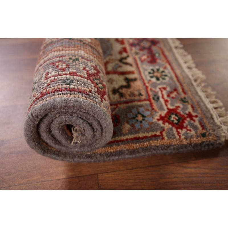 Gray Heriz Serapi Indian Accent Rug Handmade Oriental Wool Carpet - 2'0" x 3'0"