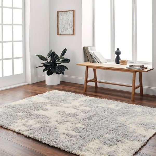 slide 2 of 6, Livabliss Everton Plus Modern & Contemporary Area Rug Cream/Gray - 2' x 2' 11"