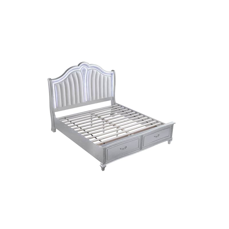 Mystic Queen Bed Silver