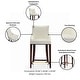 preview thumbnail 4 of 5, Manhattan Comfort Modern Shubert Upholstered Counter Stool