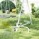 preview thumbnail 17 of 16, Outsunny 5-in-1 Kids Swing Set Backyard Playground Set, Metal Swing Set Kids Outdoor Playset Playground Equipment