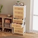 preview thumbnail 10 of 16, Slim Tall Vertical 7-Drawer Chest Dresser Closet Storage Organizer Unit for Bedroom