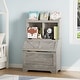 preview thumbnail 7 of 9, Kids Bookshelf, Toy Storage Organizer with Flip-Top Lid and Cubby