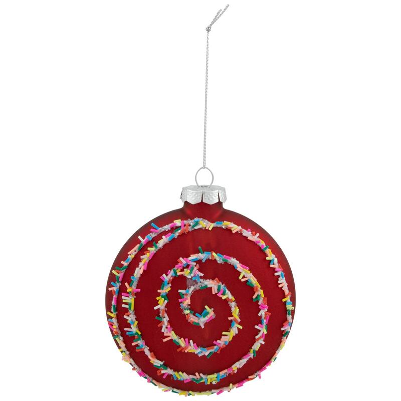 Christmas Cookie Glass Ornaments - 3.75" - Multi-Color - 6ct